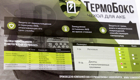 Чехол для АКБ А5 (300/170/200)