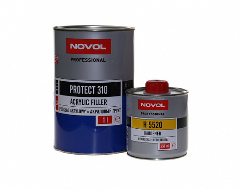 Грунт NOVOL HS 4+1 серый 1 л с отверд. PROTECT 310 (37111+35822)