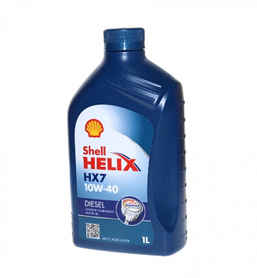 Масло мотор. SHELL Helix HX7 10/40  1л п/синт. Diesel