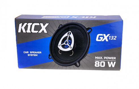 Динамики KICX GX-132 3-х полосные коаксиальные 80 W (d-13 см)