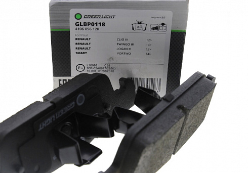 Колодки тормозные 	GREEN LIGHT GLBP0118