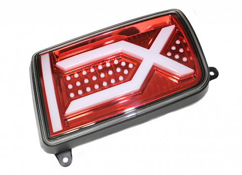 Фонарь задний 21213 (2шт) диодный AUTO PART (Х-образный) красный