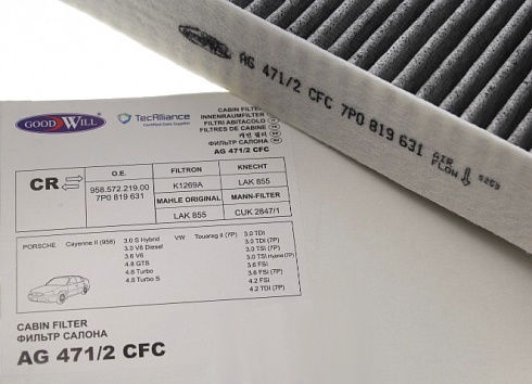 Фильтр салона Good Will AG471cfc угольный
