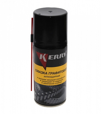 Смазка KERRY графитовая спрей KR-944-1 210мл. Ч/З