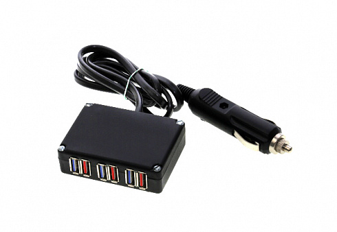 Устройство зарядное для телефона 12 В (6 USB-гнезда) 2,А