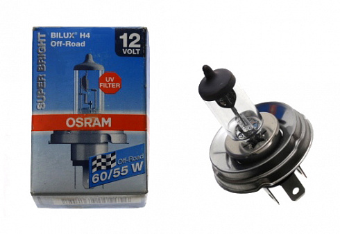 Лампа Н-4 12V  60/55W OSRAM 64198 с круглым цокол.