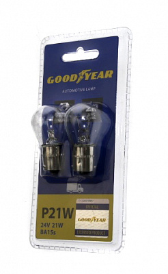 Лампа 24V P21W  1-контактная GOOD YEAR (2 шт) GY012422