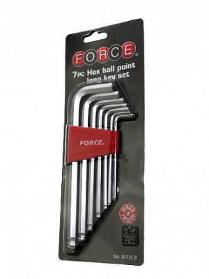 Набор шестигранников FORCE 5072LB 7 предм.