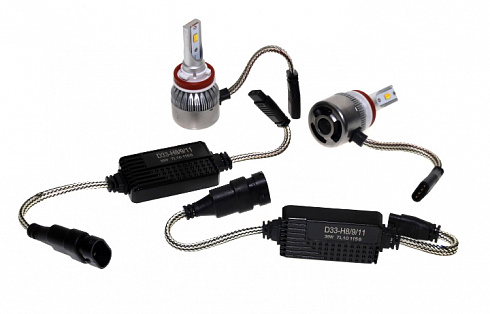 Лампы светодиодные 5D H8/H9/H11/H16 65W/30W 6500/3000LM Double Color