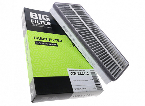 Фильтр салона 1118,2190 BIG GB9831C угольный