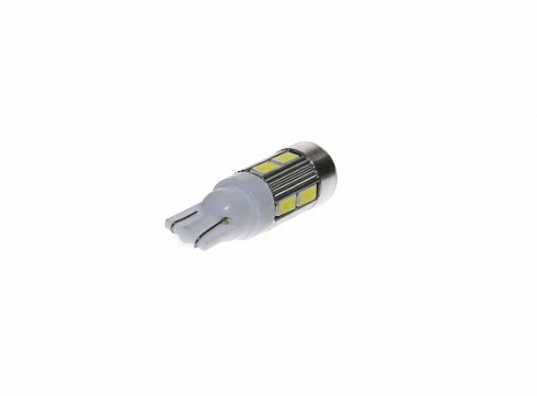 Диод габаритов 2110 белый 10SMD с линзой с обманкой