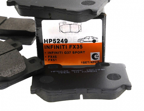 Колодки тормозные HSB HP5249