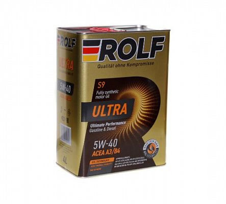Масло мотор. ROLF ULTRA 5/40  4л синтетика