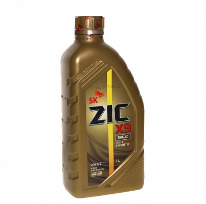 Масло мотор. ZIC  X9  5/40  1л синт.