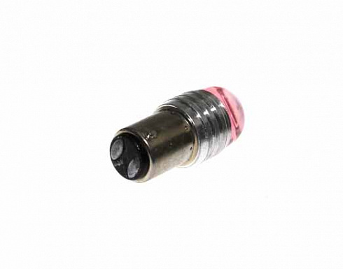 Диод 12V 21W 2-х контакт.красный  (3SMD диодов) линза