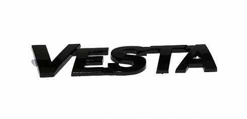 Эмблема крышки багажника ВЕСТА Vesta (черная)