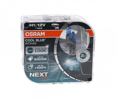 Лампы Н-1 12V  55W OSRAM +100%  64150CBN-HCB 5000K