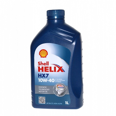 Масло мотор. SHELL Helix HX7 10/40  1л п/синт.