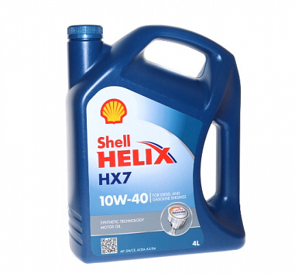 Масло мотор. SHELL Helix HX7 10/40  4л п/синт.