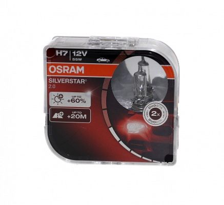 Лампы Н-7 12V  55W OSRAM +60% 64210SVS Silver