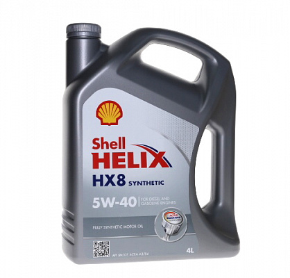 Масло мотор. SHELL Helix HX8 5/40  4 л